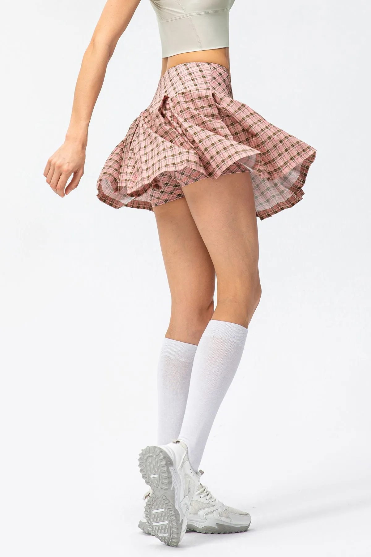 Pleated Tennis Skirts Built-in Short Liner