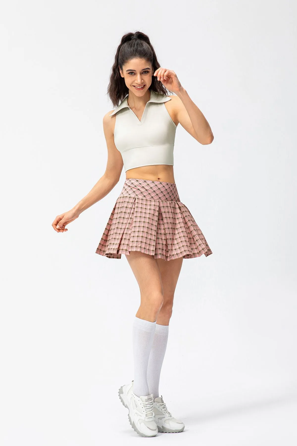 Pleated Tennis Skirts Built-in Short Liner