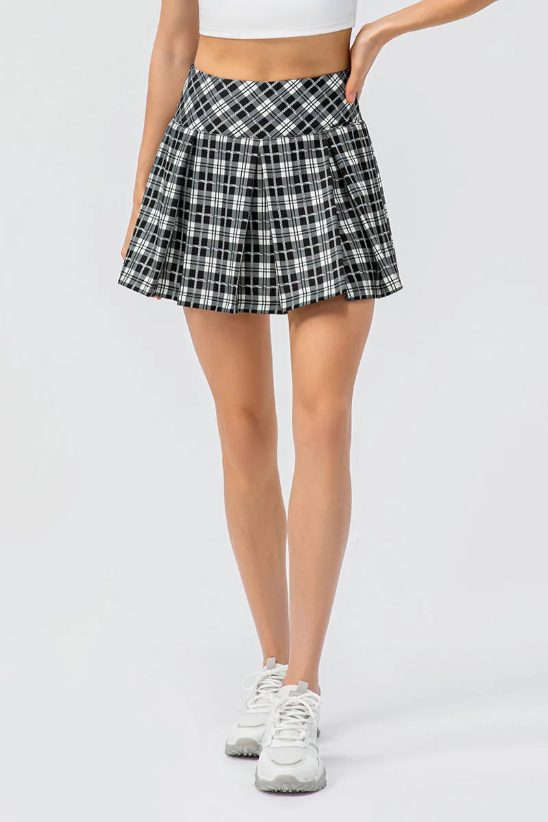 Pleated Tennis Skirts Built-in Short Liner