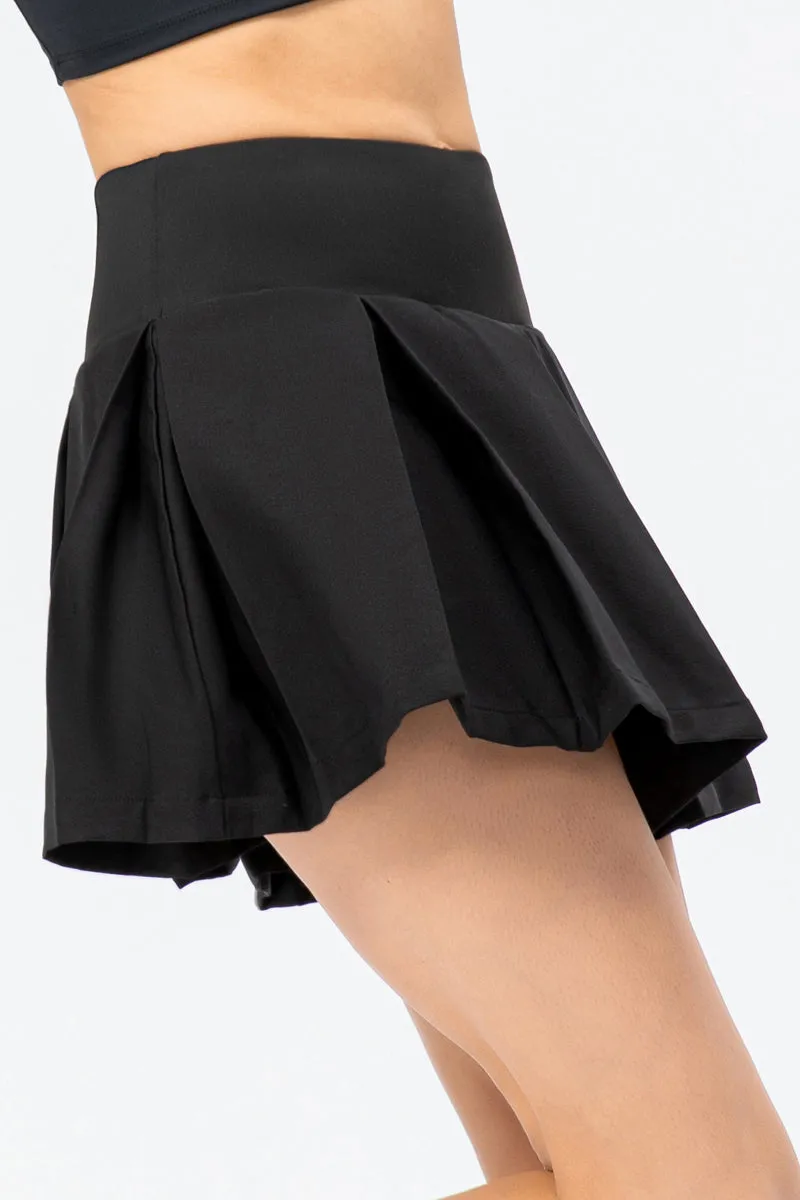 Pleated Tennis Skirts Built-in Short Liner