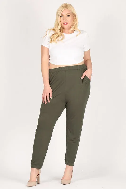 Plus Size High Waist Loose fit pants