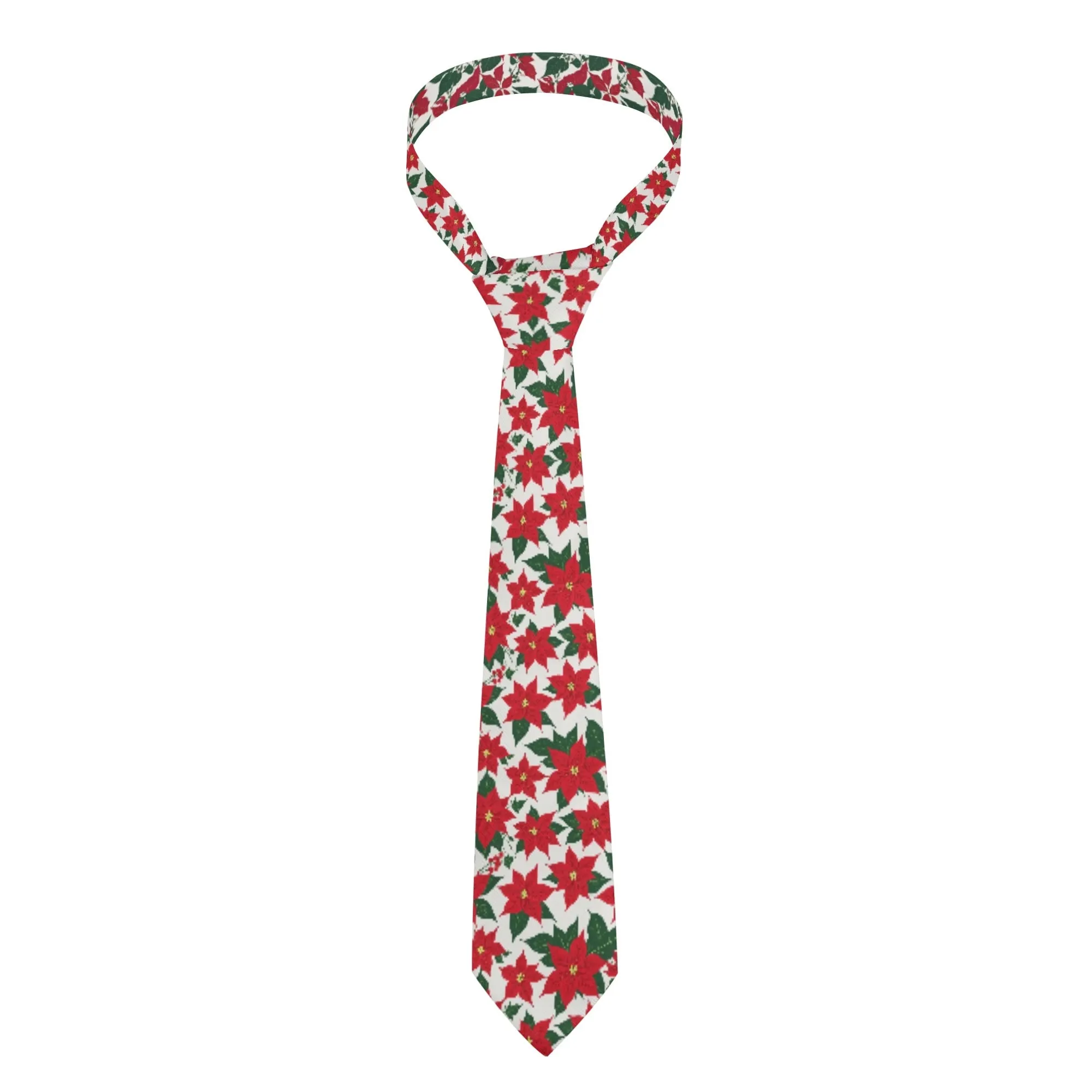 Poinsettia Floral Necktie