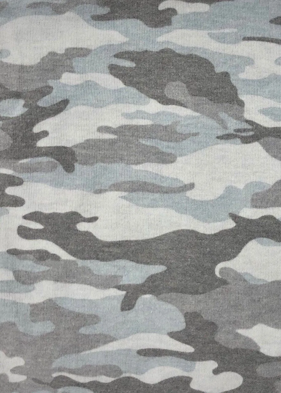 POLY RAYON SPANDEX BRUSHED HACHI CAMOUFLAGE PRINT<br><h6>2-BLUE COAST COMBO<br>311BPRT-CAMO</h6>