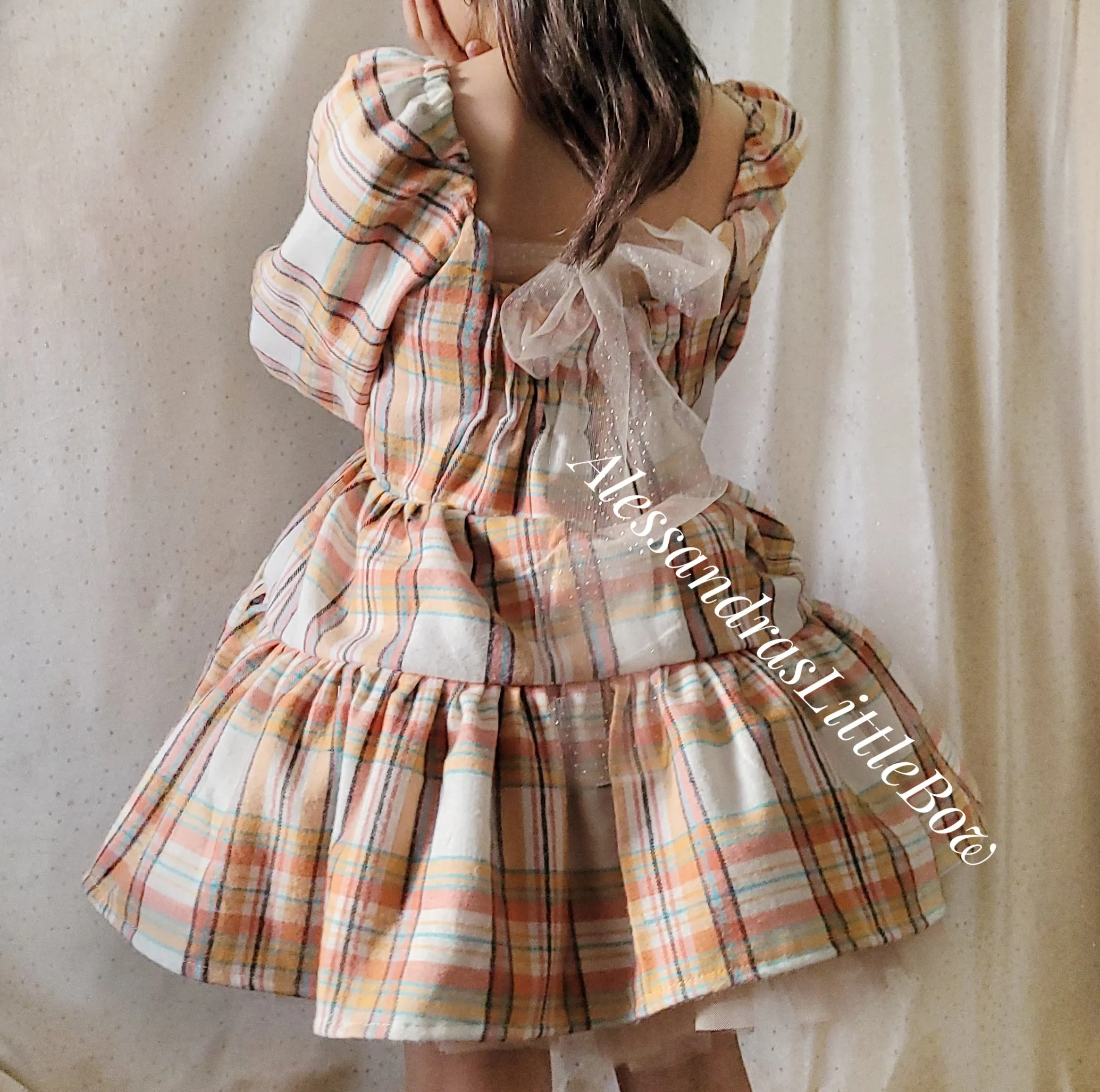 Pumpkin Spice Plaid Fashion dress