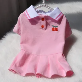 Puppy Polo Shirt with Princess Skirt