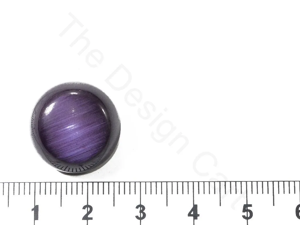 Purple Plain Matte Coat Buttons