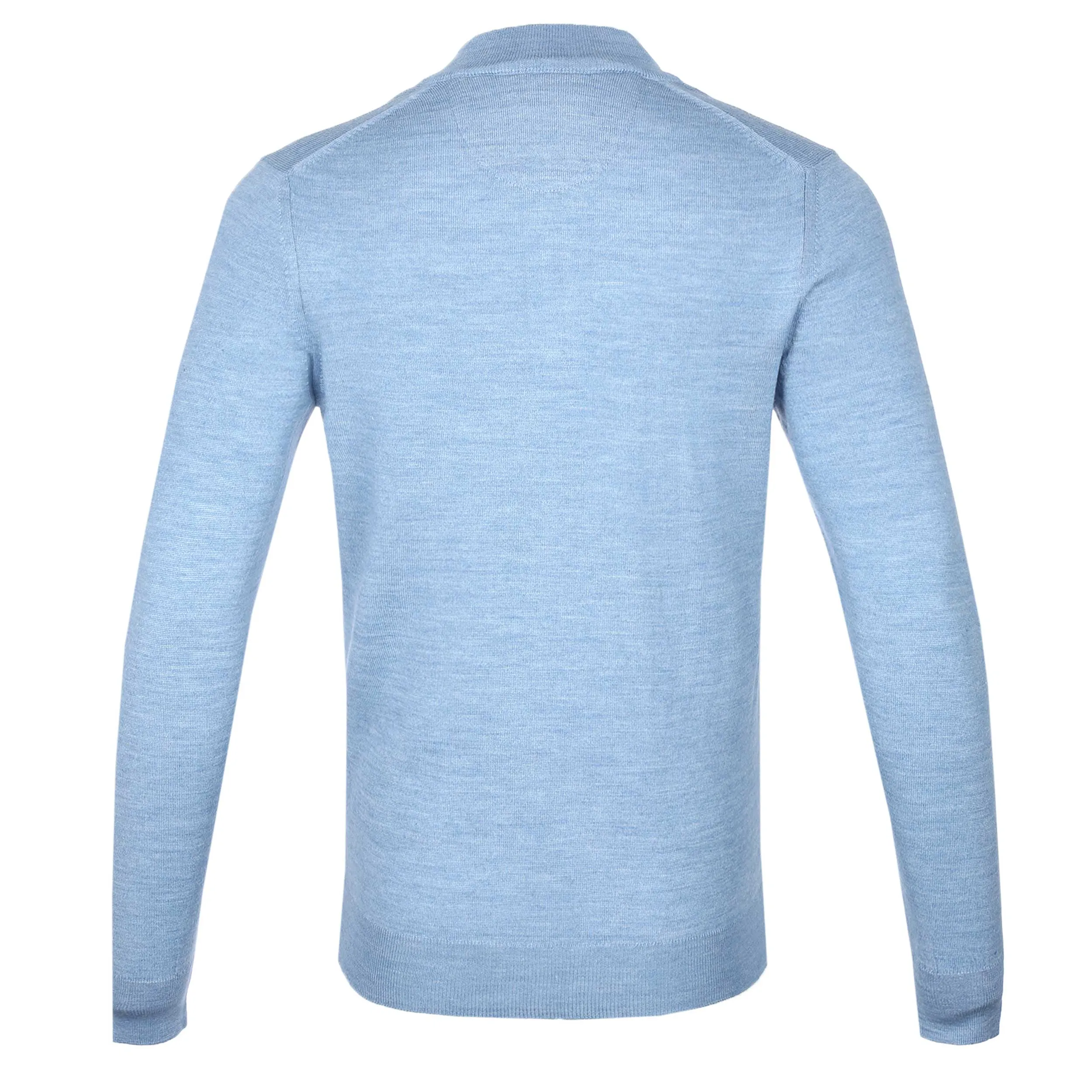 Remus Uomo 1/4 Zip Knitwear in Sky Blue