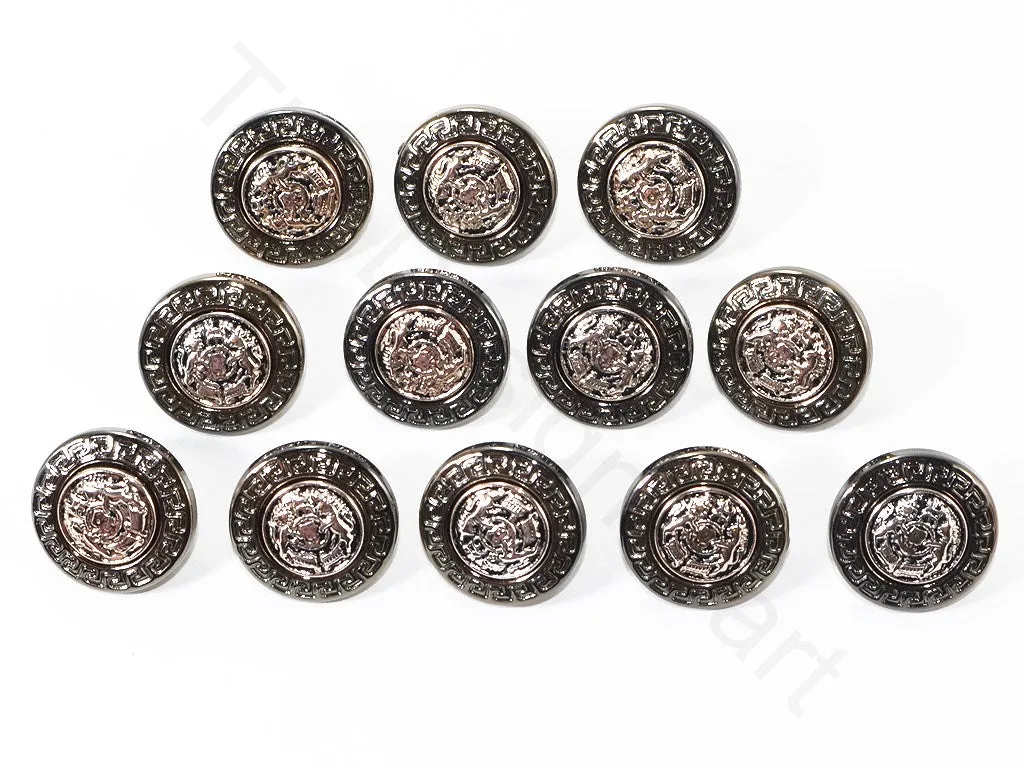 Rose Gold Silver Designer Coat Buttons