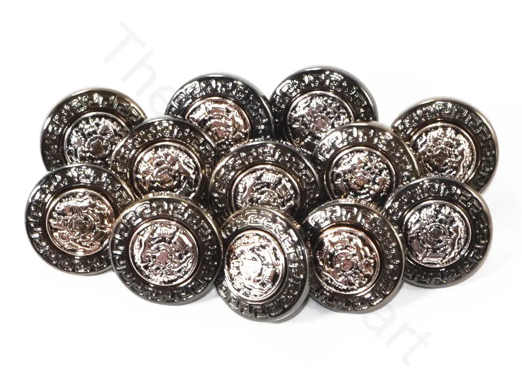 Rose Gold Silver Designer Coat Buttons