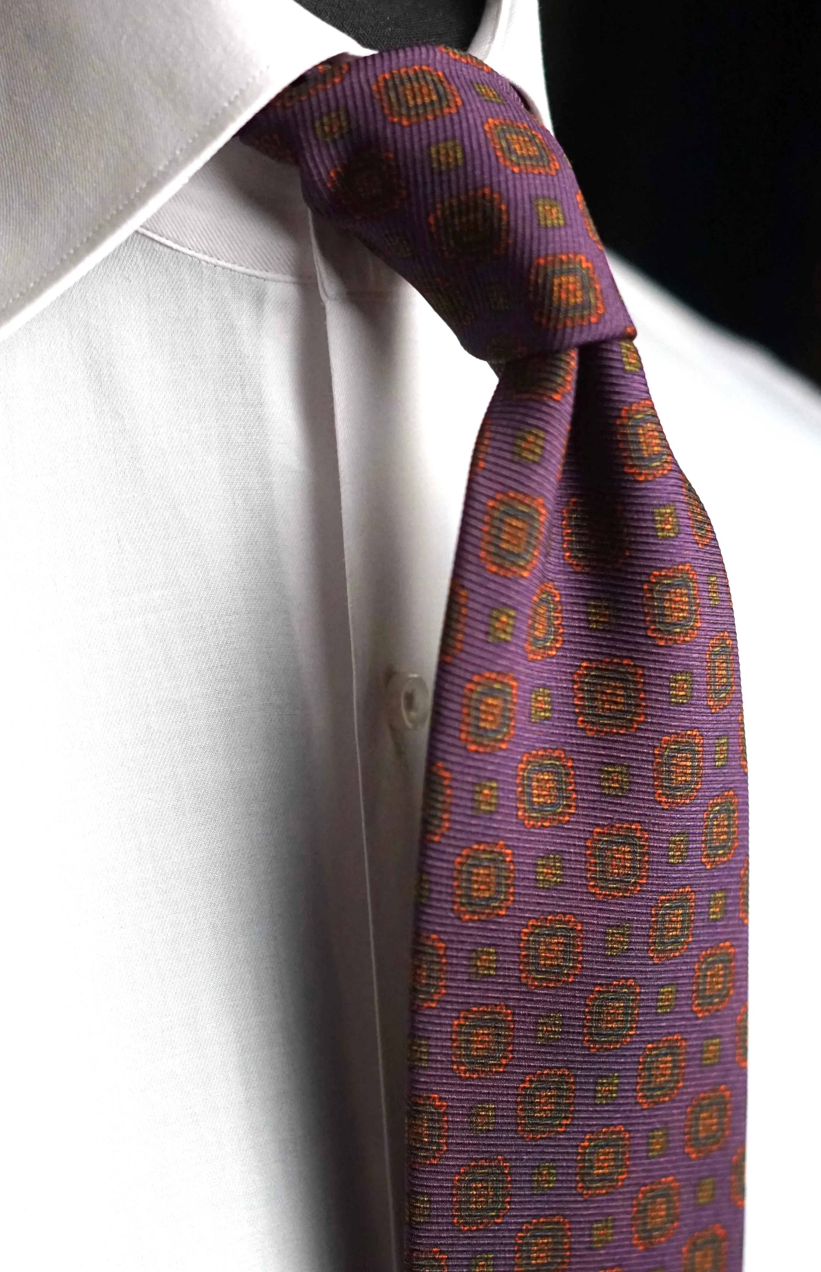 Saglione Viola Silk Necktie