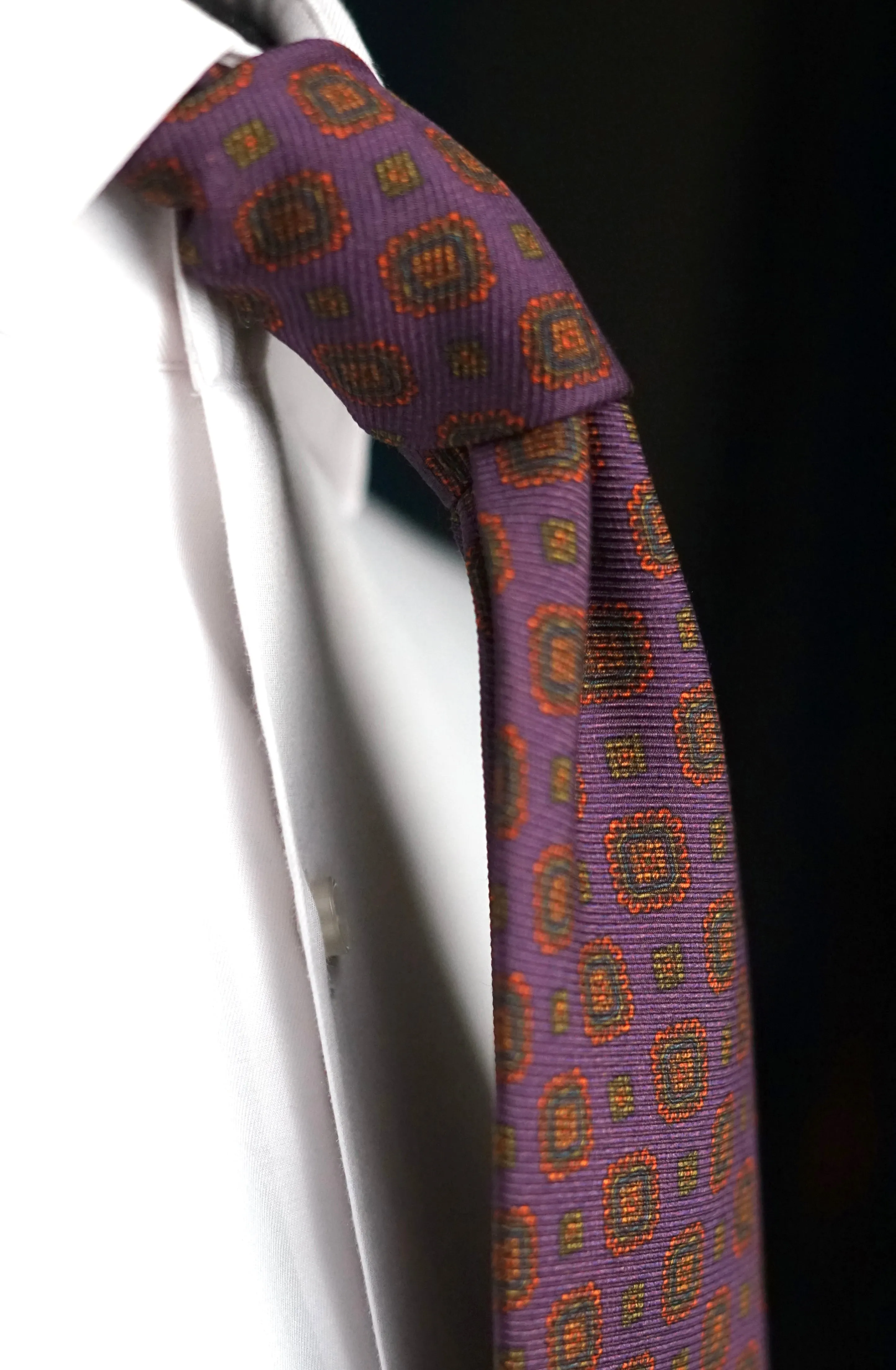 Saglione Viola Silk Necktie