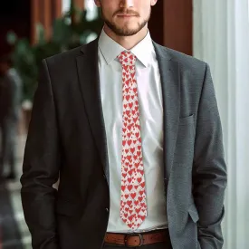 Scribble Hearts Necktie