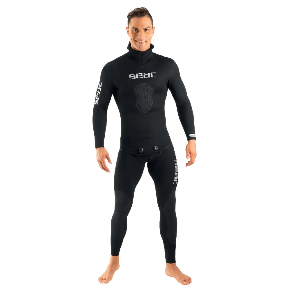 SEAC 7mm Black Shark Men's Wetsuit for Spearfishing and Freediving Activities