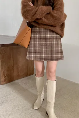 Sexy Retro Plaid Pattern Mini Skirts