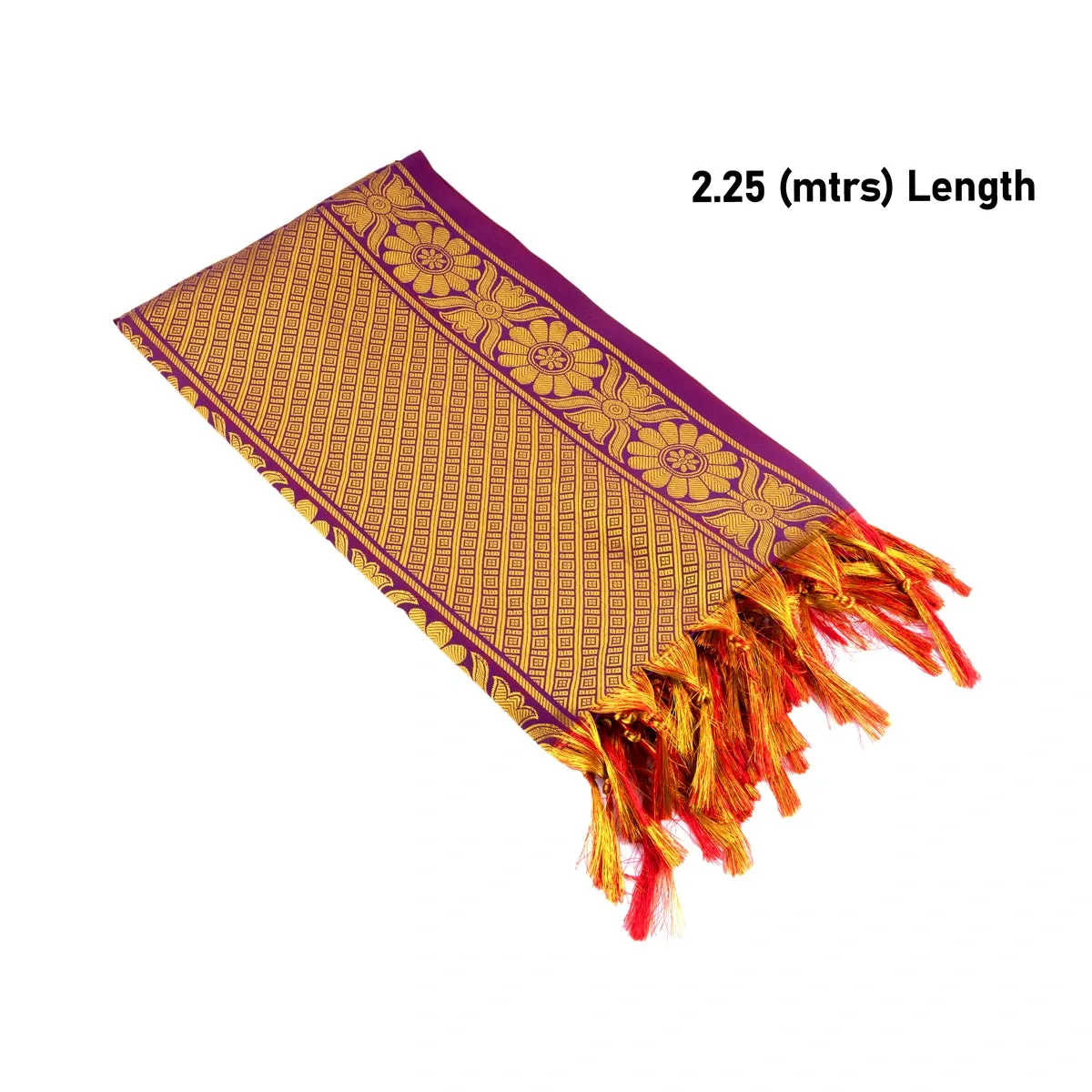 Shawl  - 2.25 Mtr - Royal King| Ponnadai Jari Shawls for Men/ Assorted Colour and Design