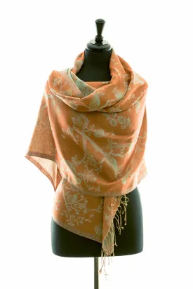 Shawl in Apricot Moon