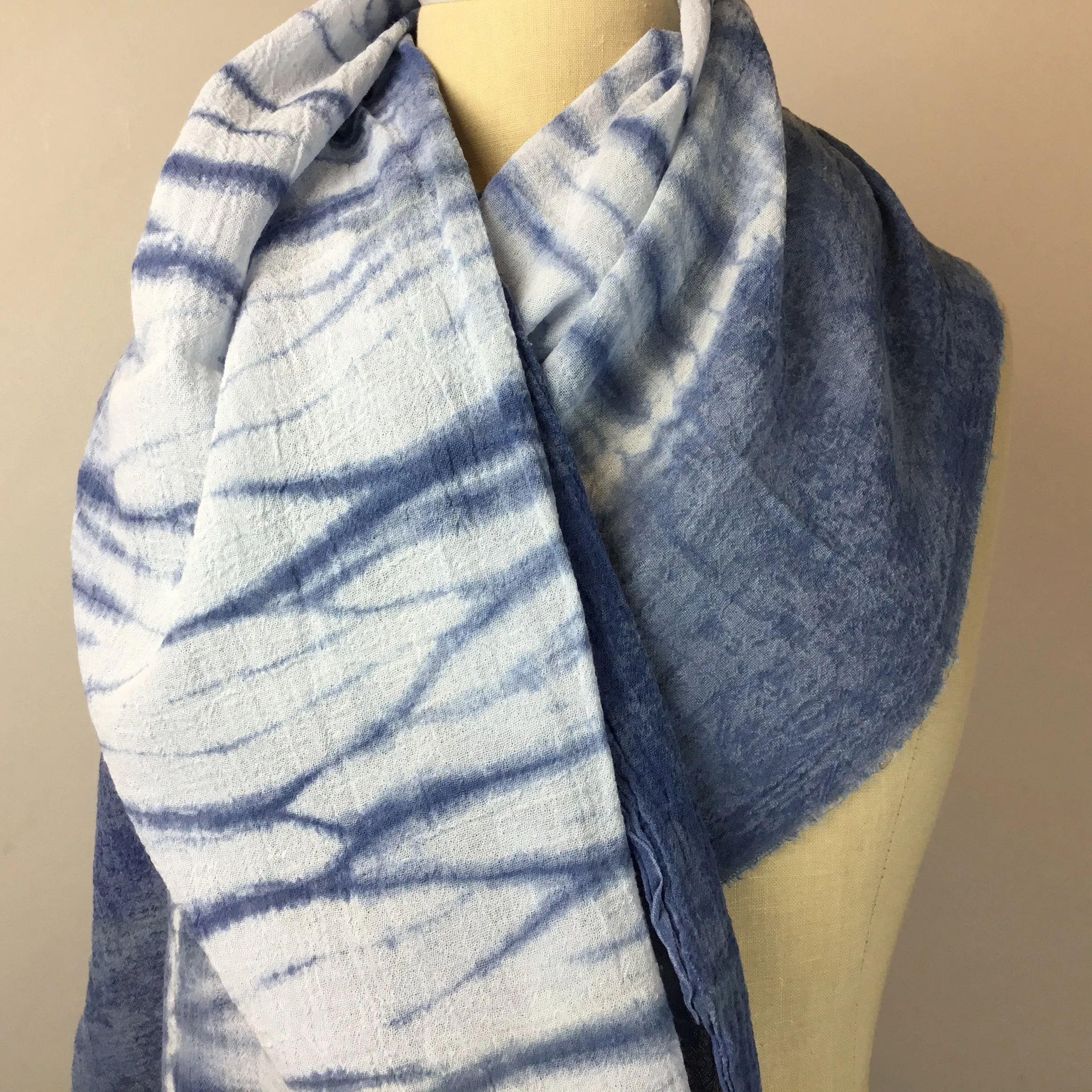 Shibori Cotton Shawl