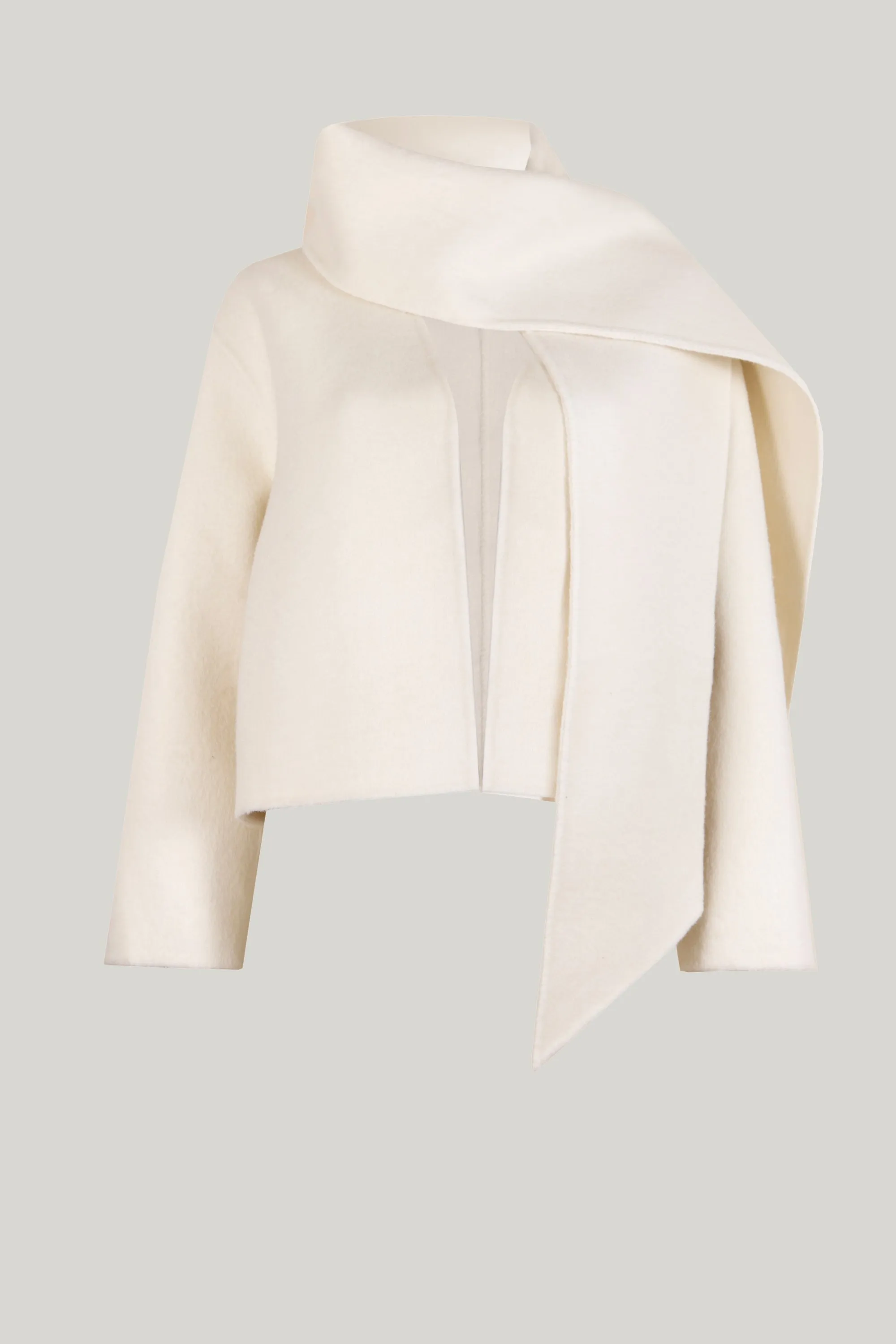 SIENNA COAT WITH SCARF CREAM