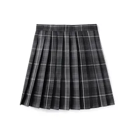 [Silent Black] JK vintage plaid uniform skirt