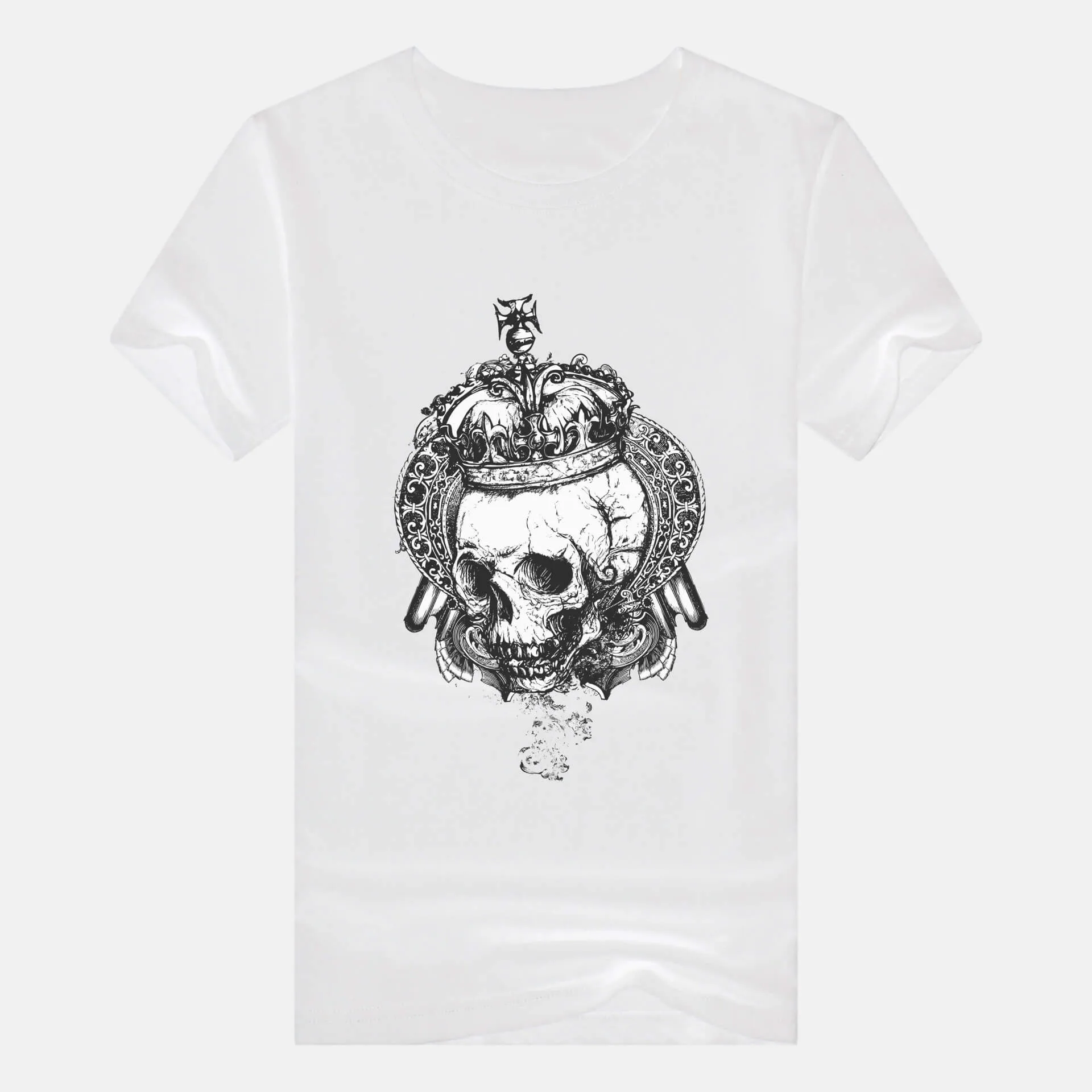 Skull King Crown Cotton T-shirt