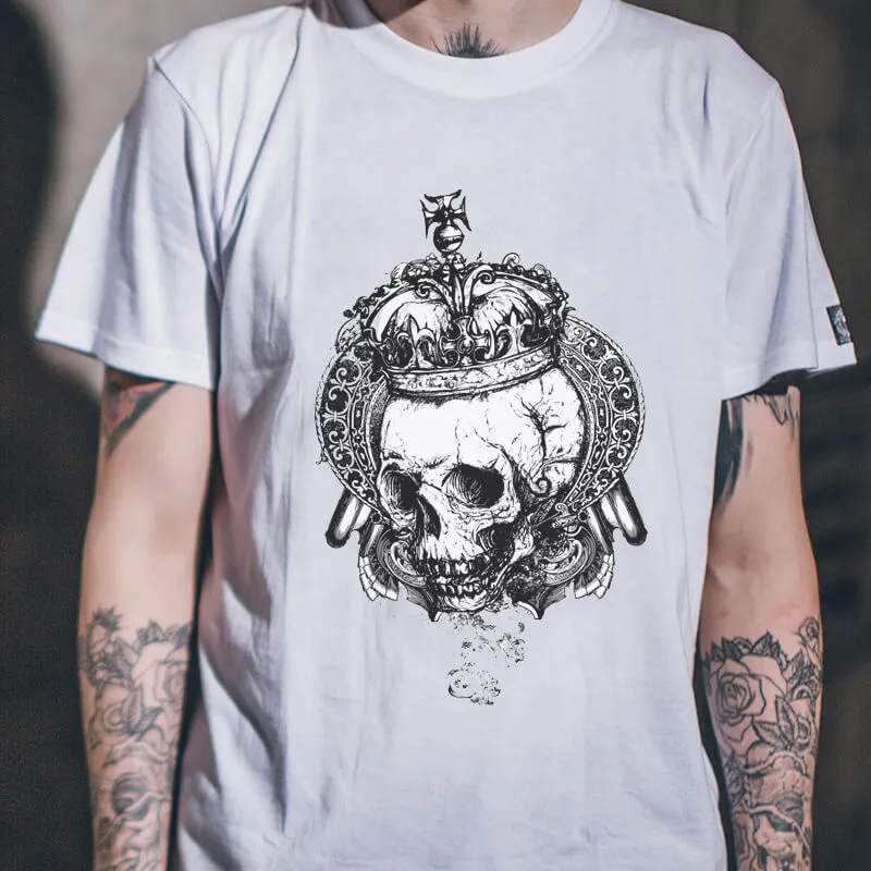 Skull King Crown Cotton T-shirt