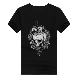 Skull King Crown Cotton T-shirt