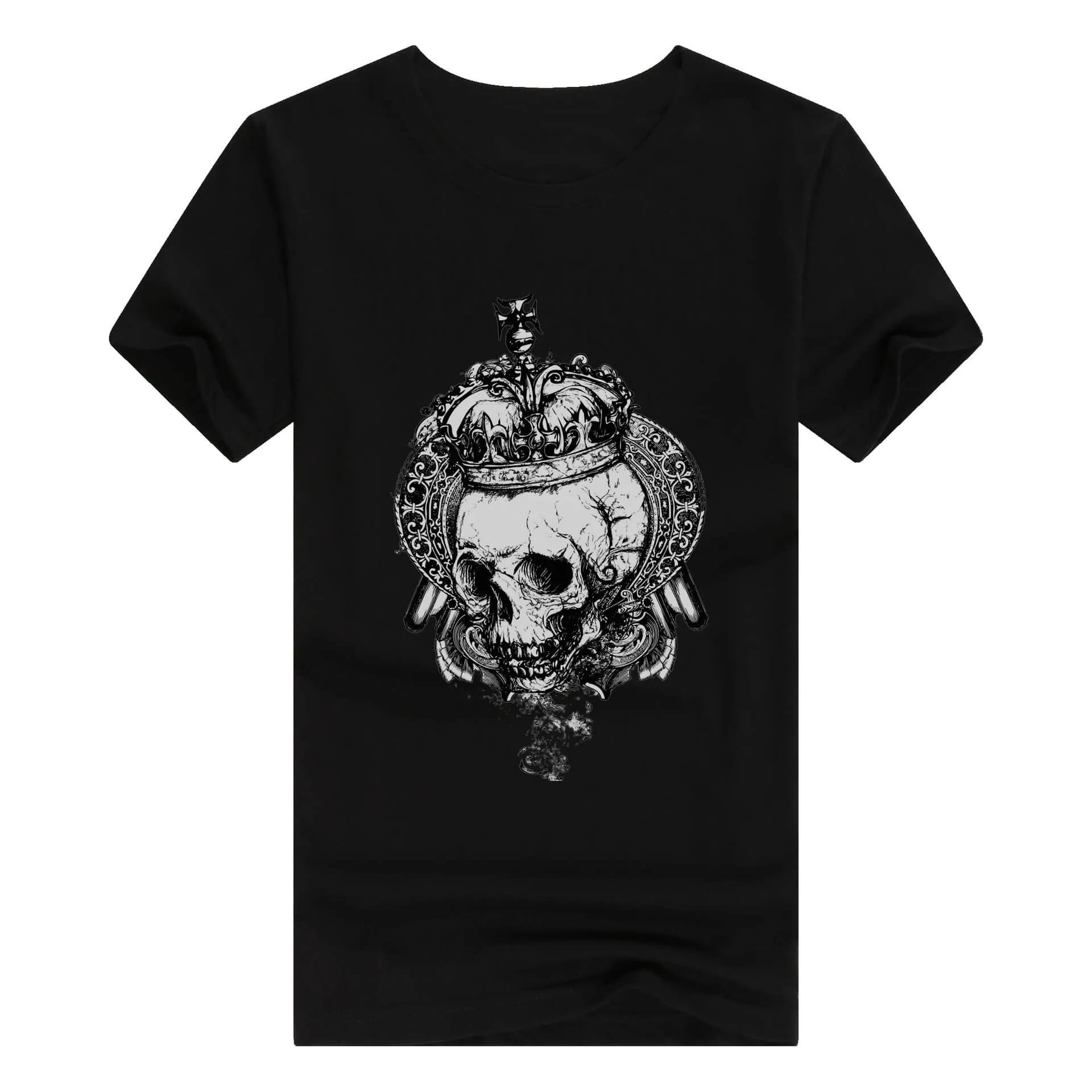 Skull King Crown Cotton T-shirt