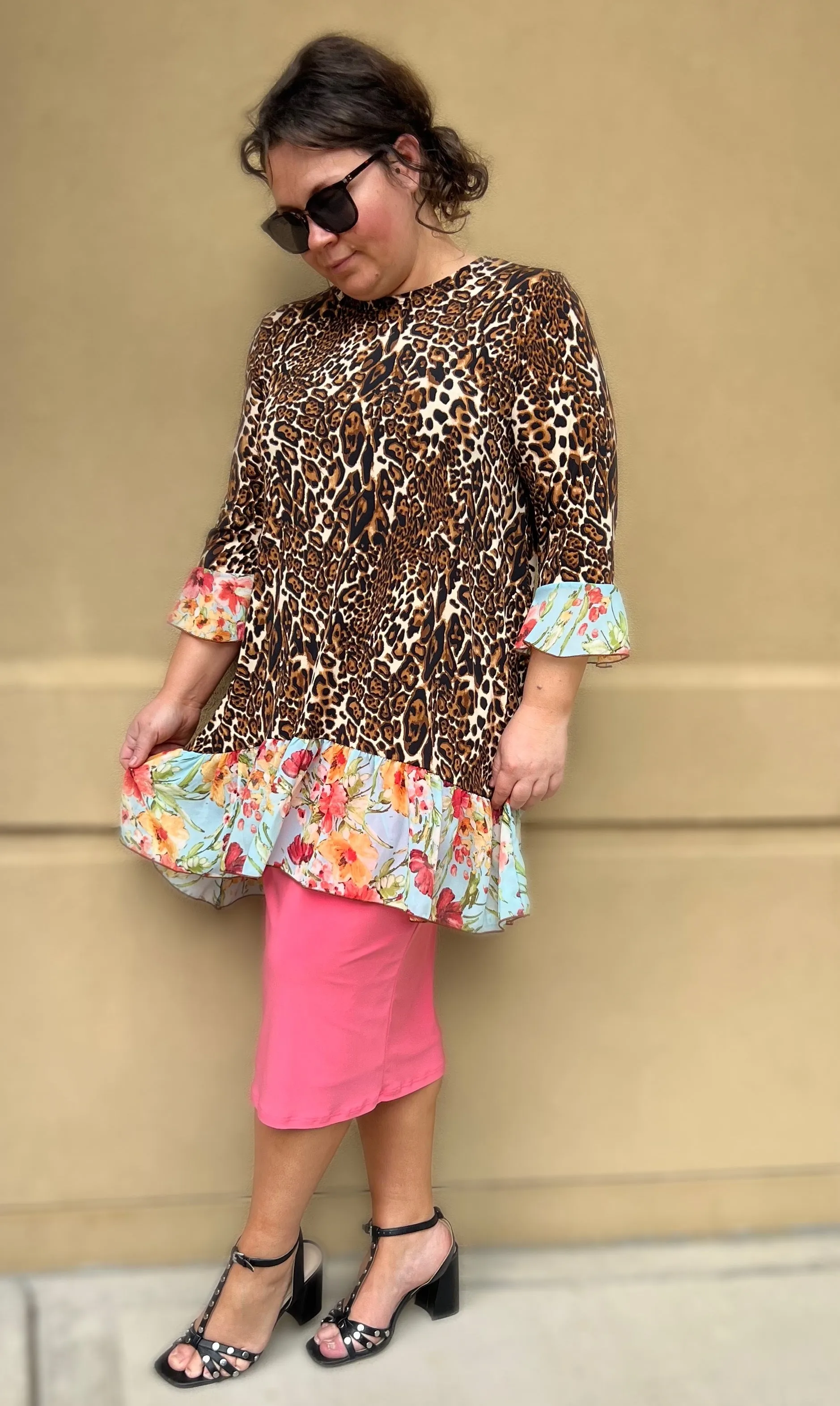 Sophie Tunic w/Chiffon Ruffle