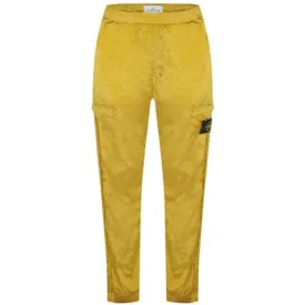 Stone Island Yellow Nylon Metal Cargo Pants