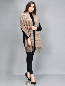 Striped Shawl-Brown