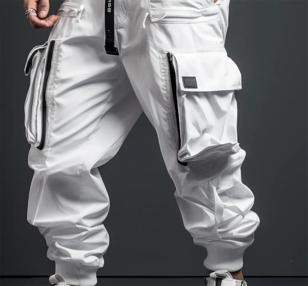 Stylish White Cargo Pants