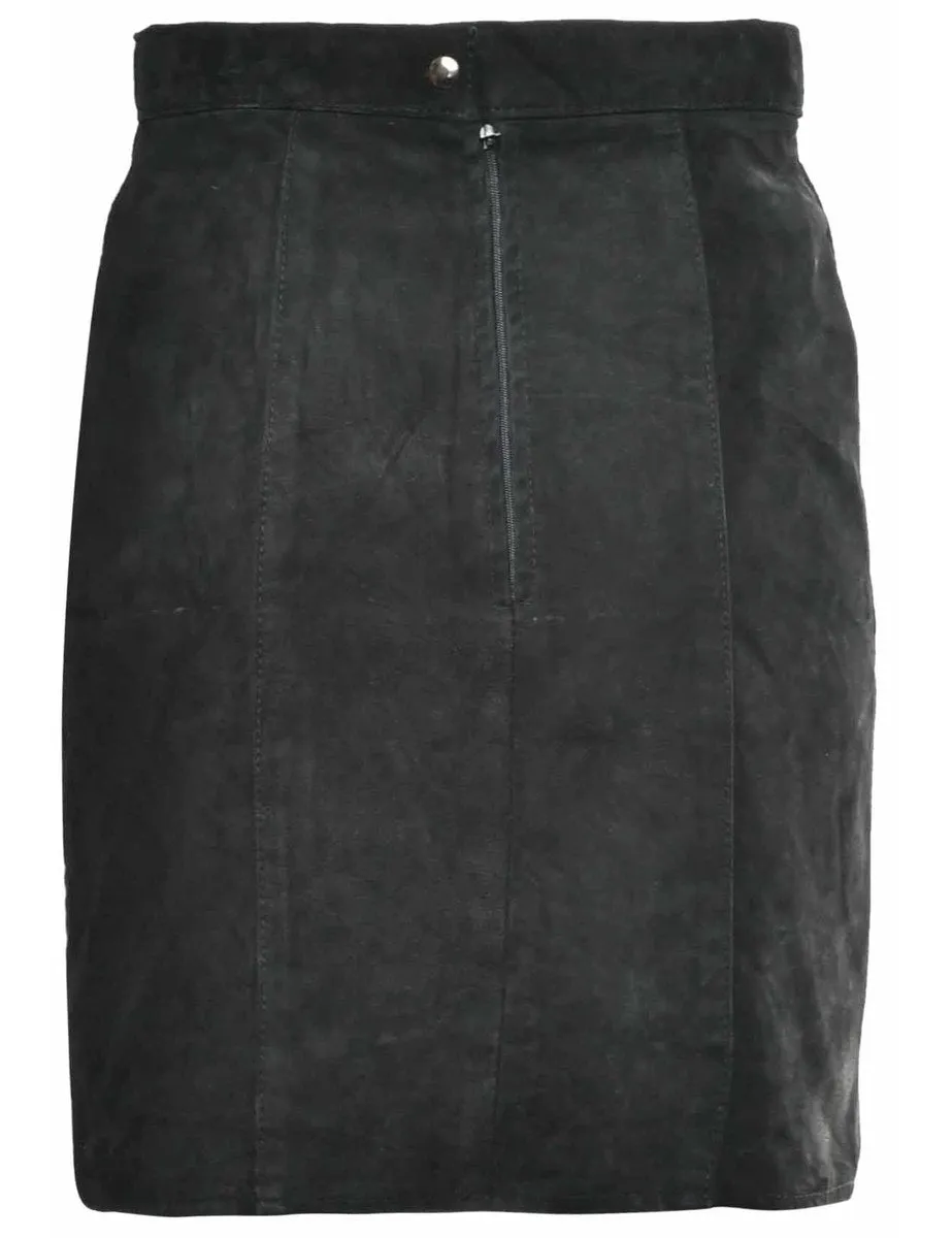 Suede Pencil Skirt - S