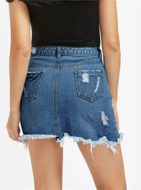 TastyHottie - Pencil Skirt Blue Denim Women Sexy Casual Mini Summer Skirts