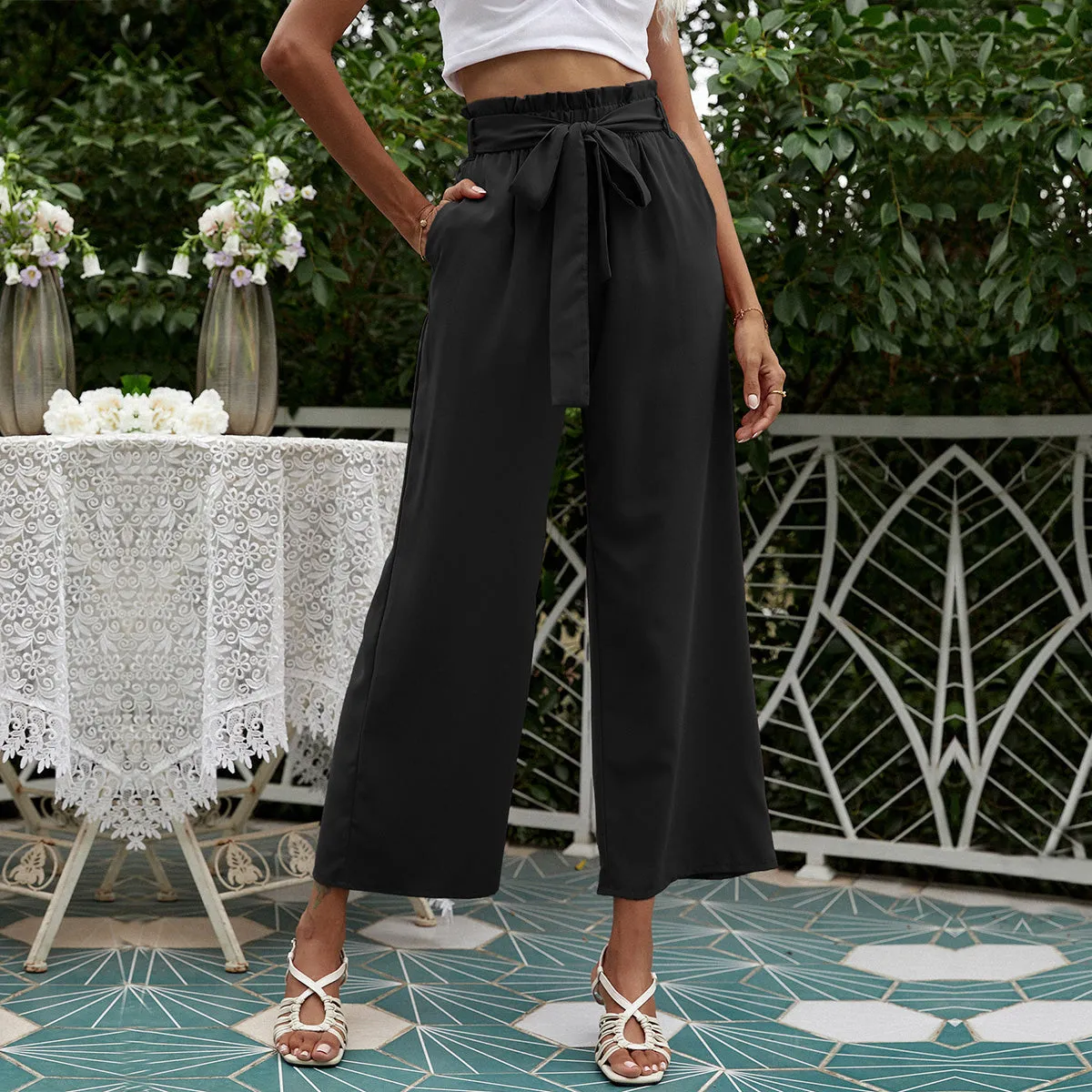 Tea Party Wide Leg Pants