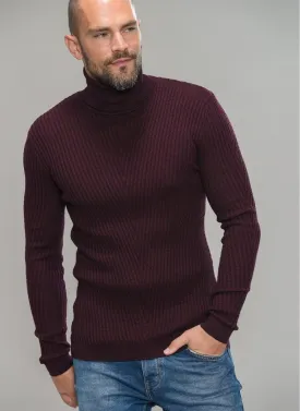 Textured Turtle Neck Sweater