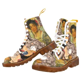 THE KEEPER OF THE ENGINE III Women's All Over Print Fabric High Boots