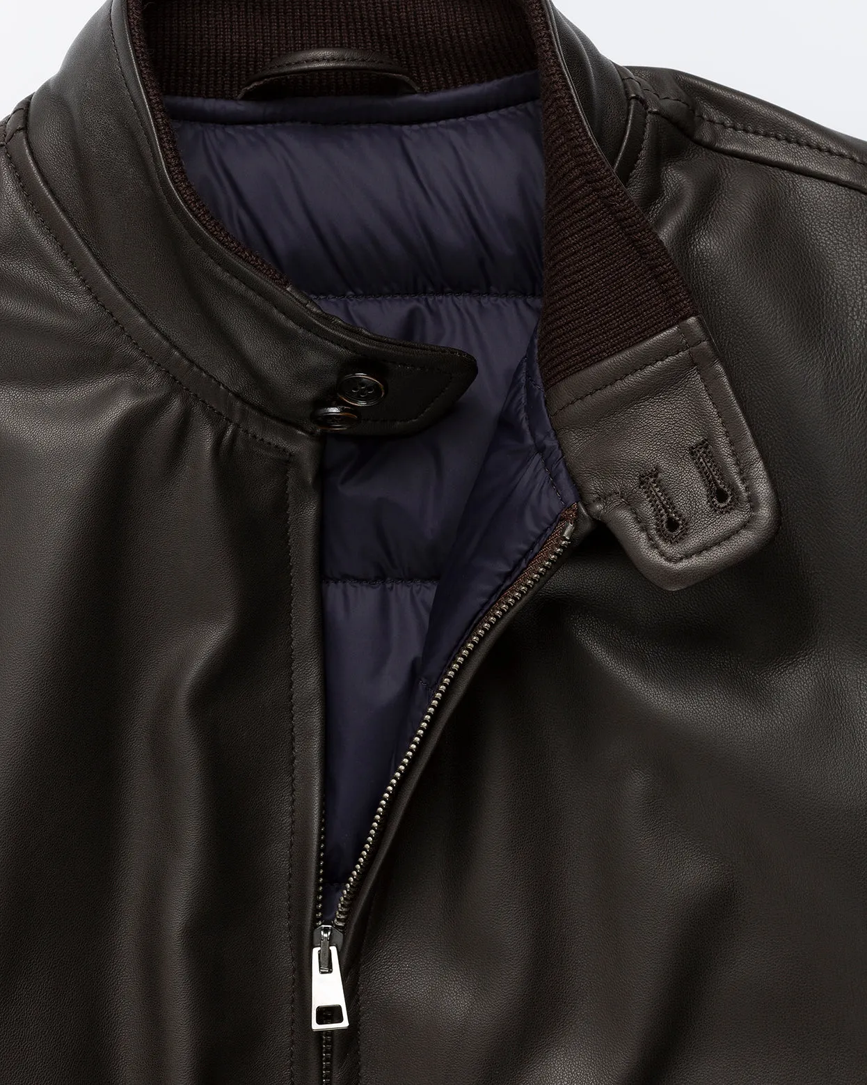 The Ultimate Winter Leather Jacket – Down-lined Interior