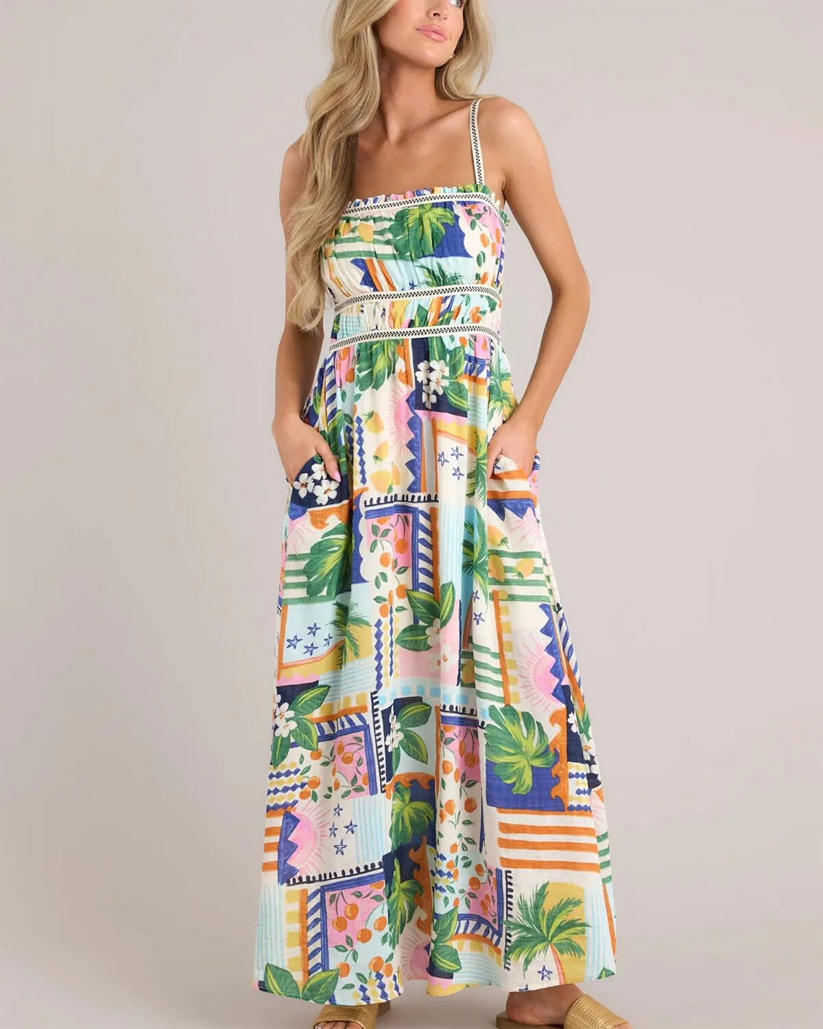 🌸Up to 80% off🔥 ART FEST MAXI DRESS, MULTI