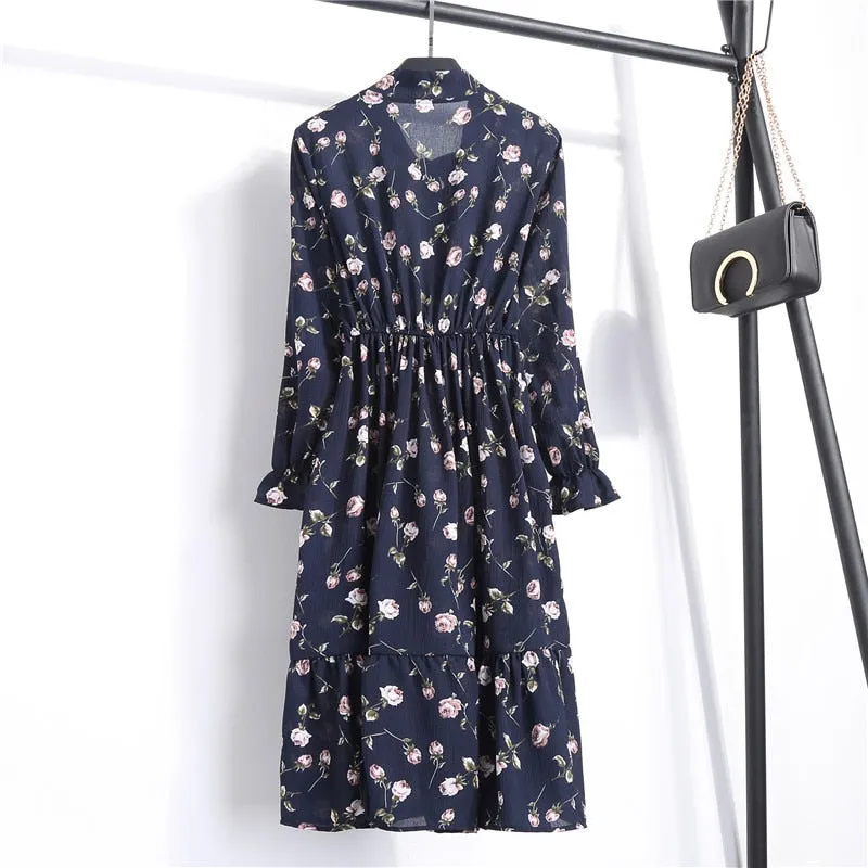 VenusFox Chiffon Casual floral Dresses