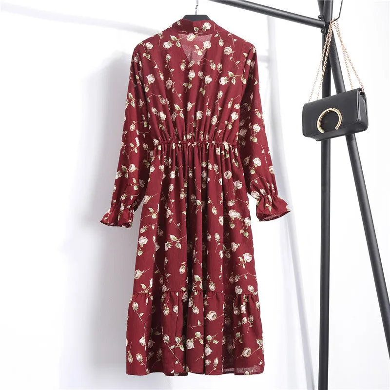 VenusFox Chiffon Casual floral Dresses