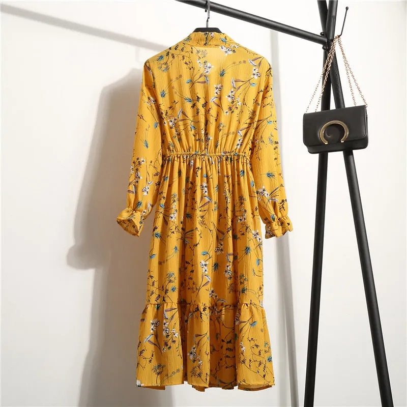 VenusFox Chiffon Casual floral Dresses