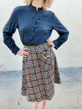 Vintage Bonnie Cashin Plaid Pocket Skirt