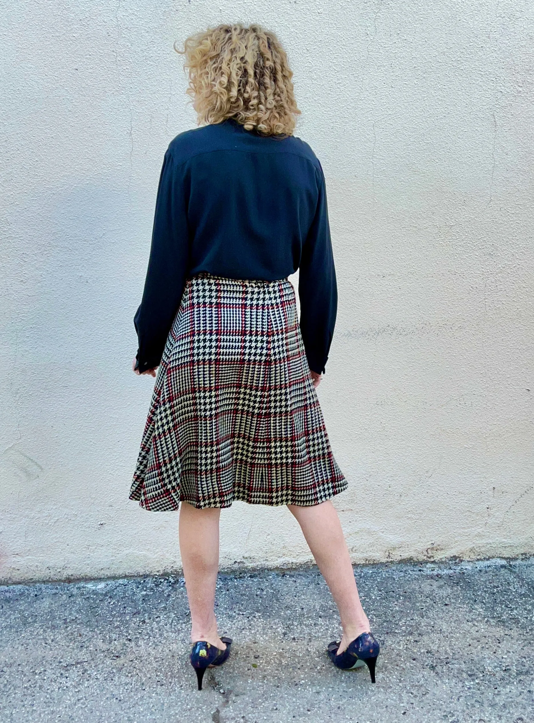 Vintage Bonnie Cashin Plaid Pocket Skirt