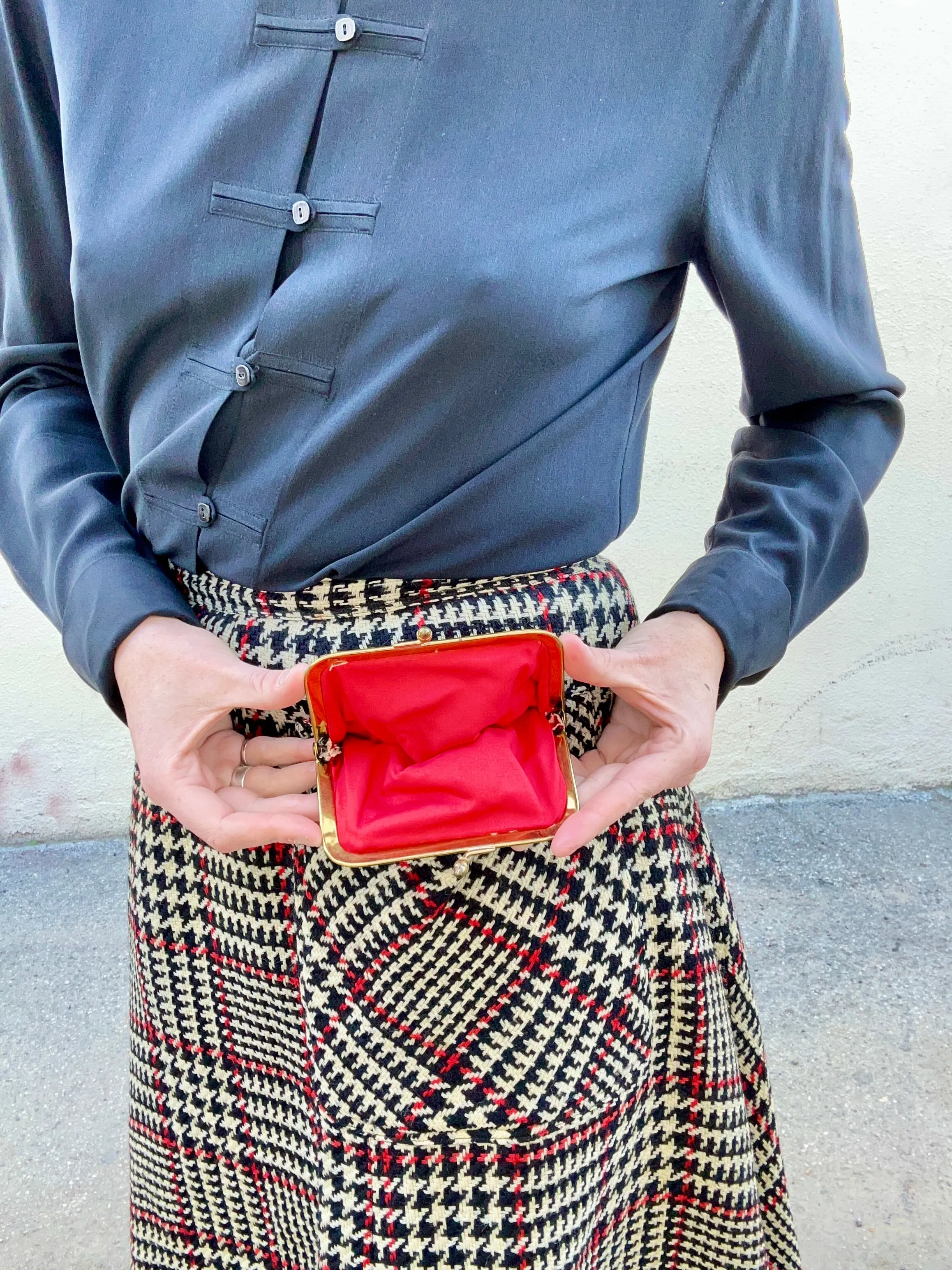 Vintage Bonnie Cashin Plaid Pocket Skirt