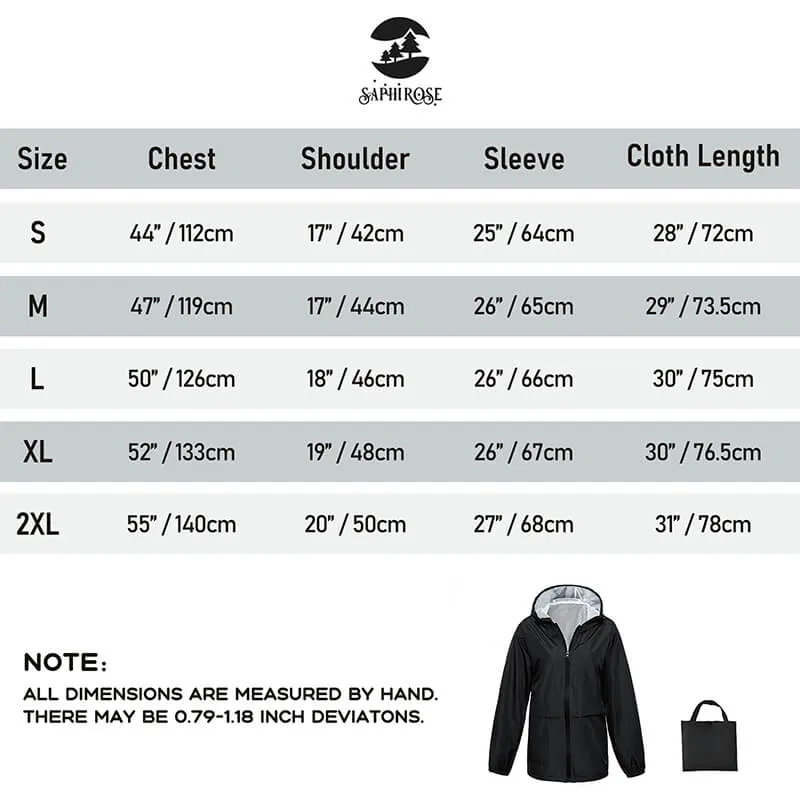 Women Lightweight Rain Jacket Waterproof Packable Hooded Windbreaker