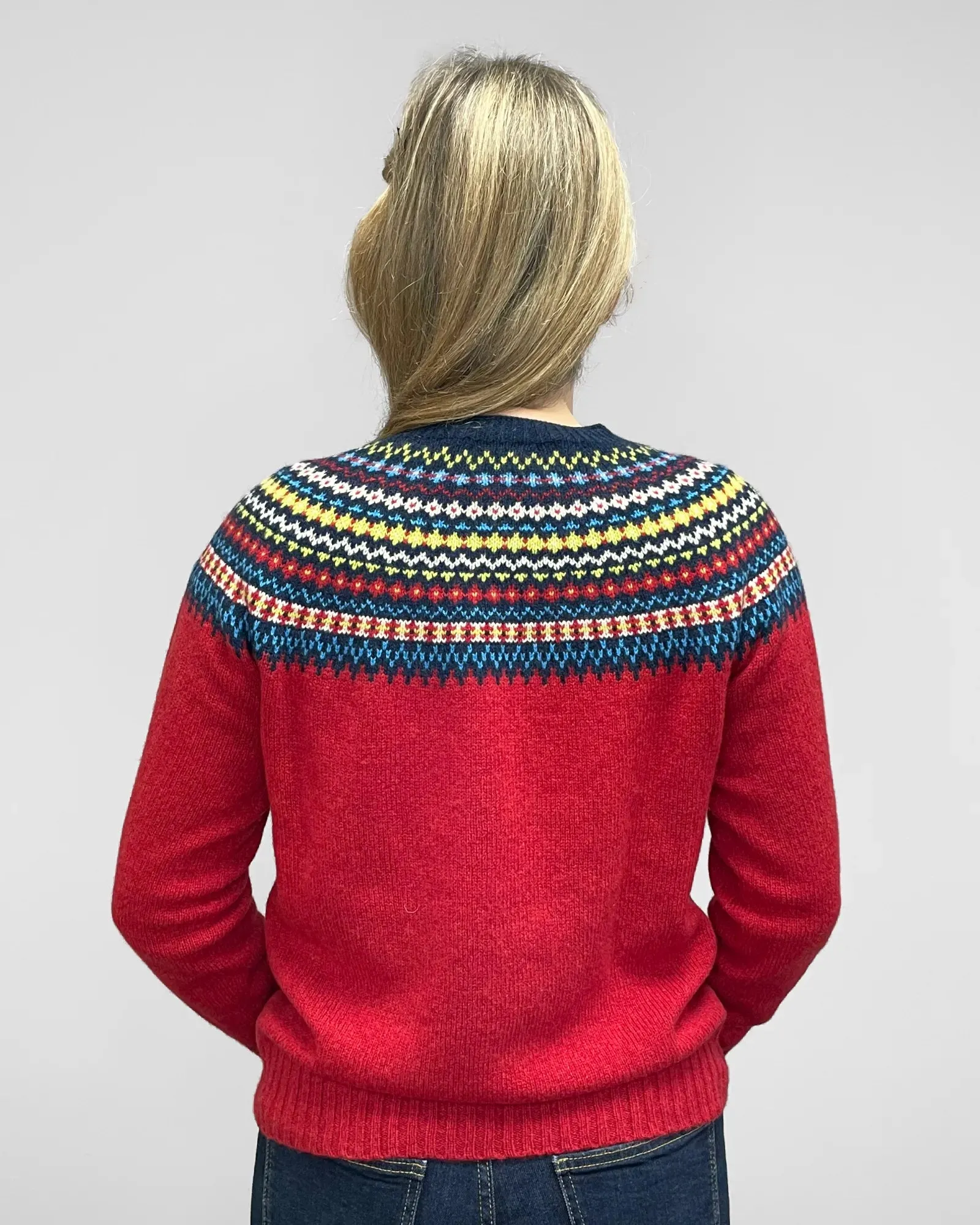 Women's Knitted Fair Isle Jumper (L5218/7) - Jasper