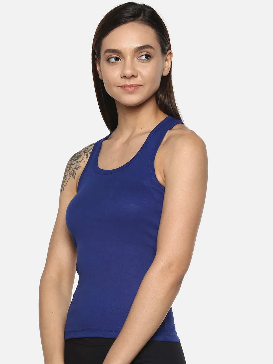 Women's Solid Pure Cotton Camisole with Racerback Style | SARA-NB-1 |