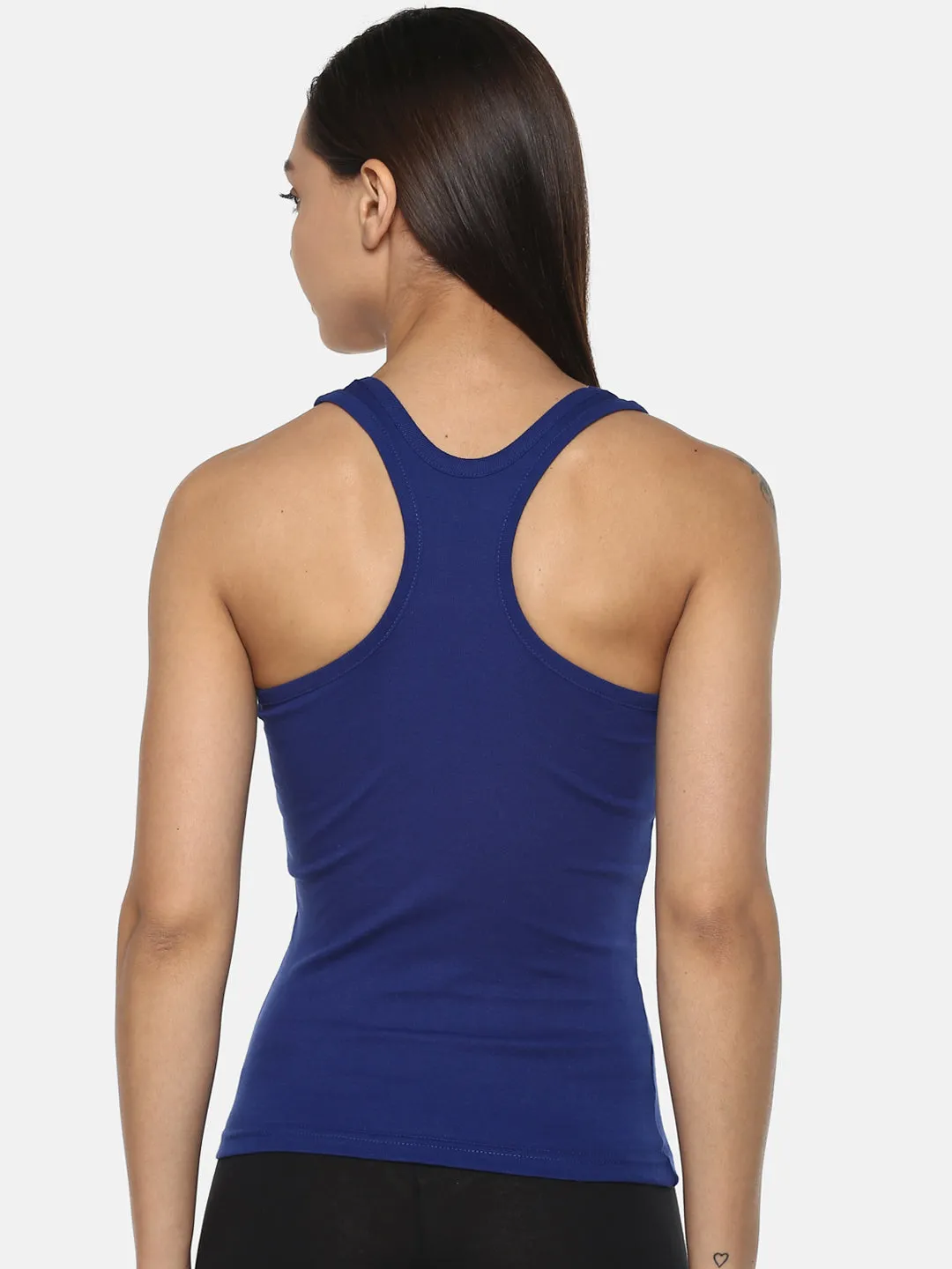 Women's Solid Pure Cotton Camisole with Racerback Style | SARA-NB-1 |