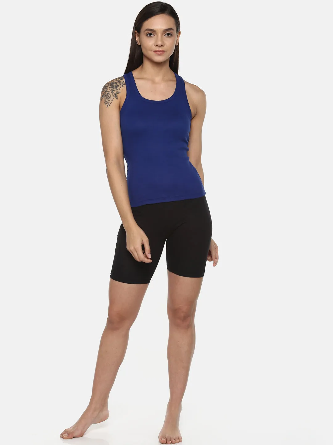 Women's Solid Pure Cotton Camisole with Racerback Style | SARA-NB-1 |