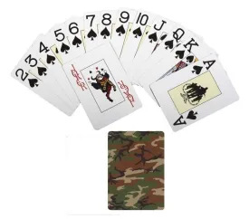 Woodland Camouflage Novelty Playing Cards - 3.5" x 2.5"